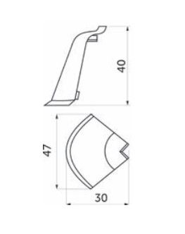 Ручка меб. скоба алюм. STIVALI 224 хром AKS 57246