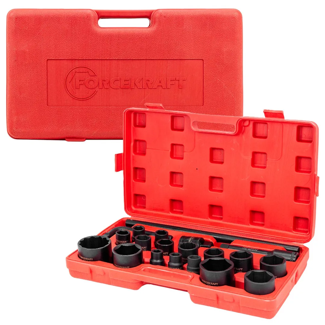 Набор ударных головок 20 пр. 3/4"&1" 17-65 мм ForceKraft FK-6204-5MPB
