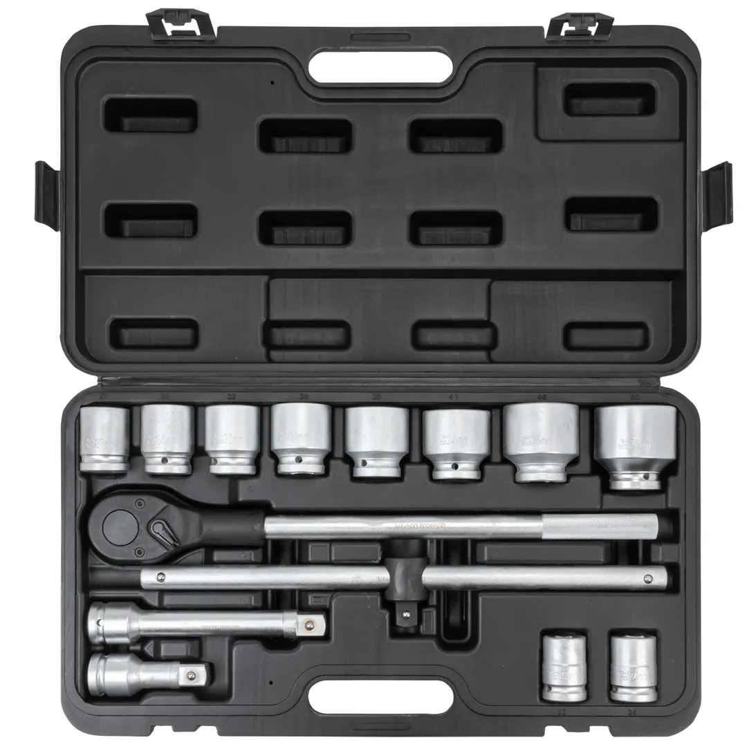 Набор головок с трещоткой 17-50 мм 14 пр 3/4'' 6-гр ForceKraft FK-6141-5