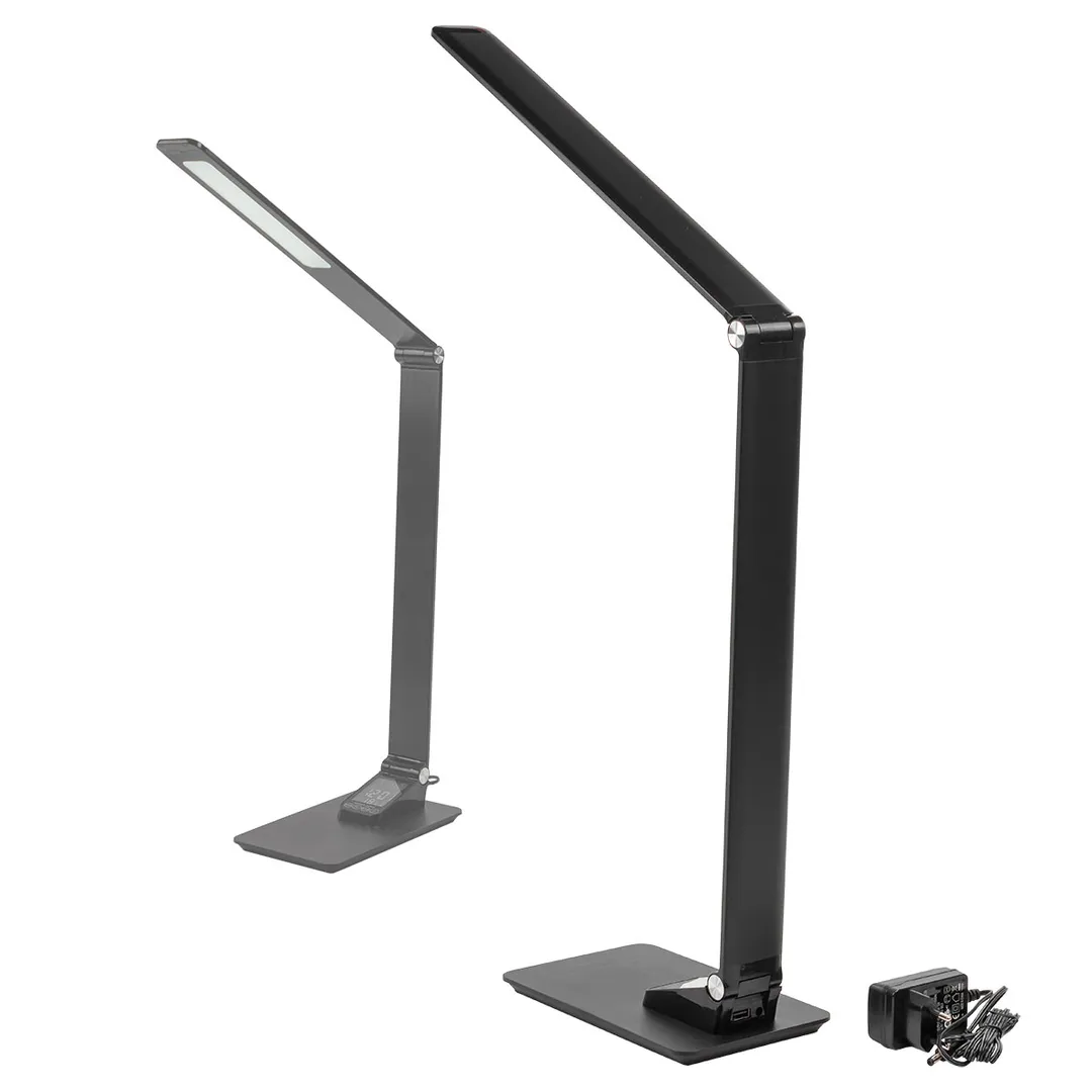 Светильник светодиодный настольный 220В, черный ForceKraft FK-DEA4003