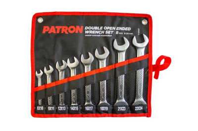 Набор ключей рожковых 8x10-22x24 мм 8 пр PATRON P-5084P