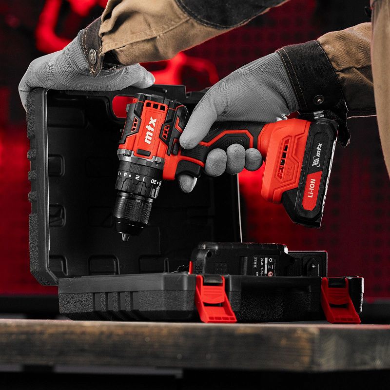 Дрель-шуруповерт аккумуляторная ударная бесщет. CIDS-BL-20, Li-Ion, 20 В MTX 26188