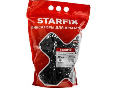 Фиксатор арматуры "Звездочка-40" 6-20 усиленный, 20 шт в дой-паке Starfix SMD4-83875-20