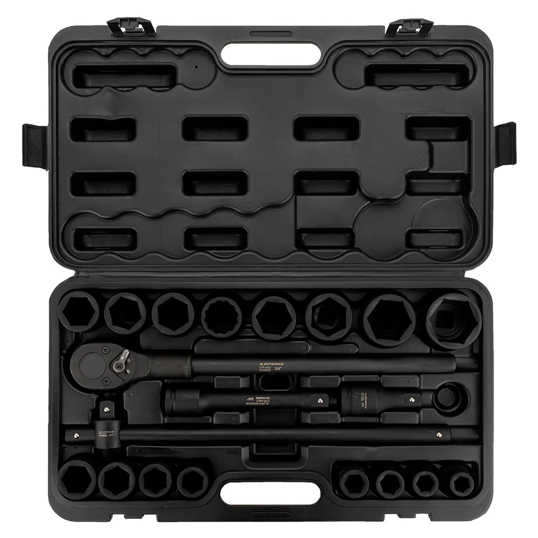 Набор инструментов ударных 21 пр, 3/4'' 6-гр. ILOforce IF-6212-5MPB