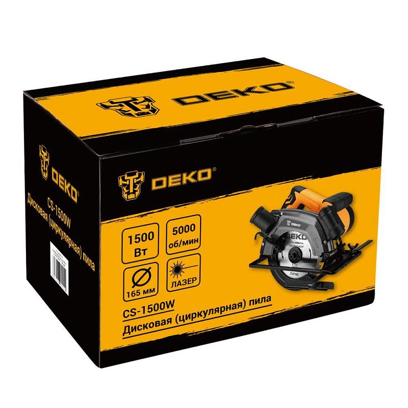 Пила циркулярная CS-1500W DEKO 084-1150