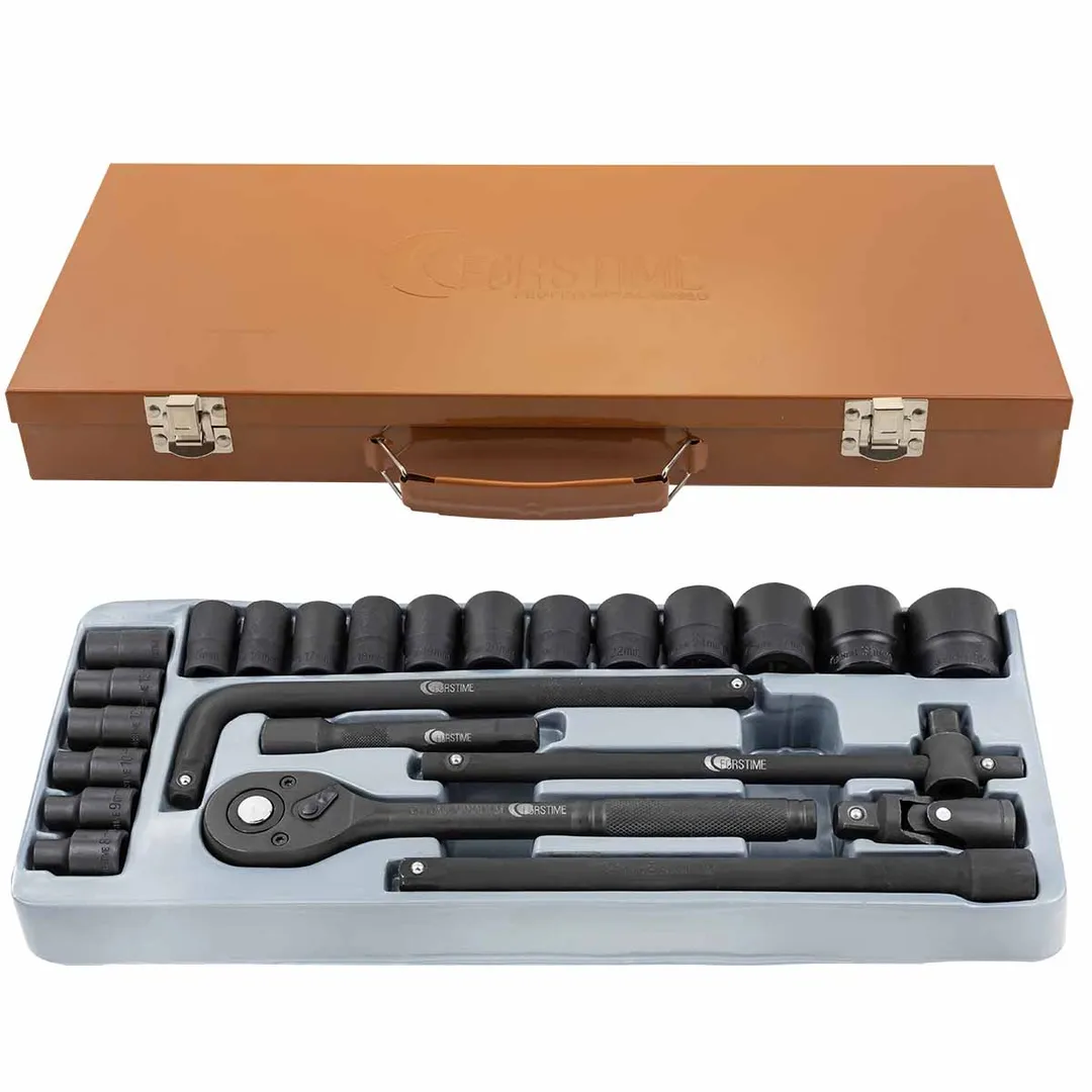 Набор ударных инструментов 24 пр. 1/2'' 6-гр. FORSTIME FT-4245B-5MPB