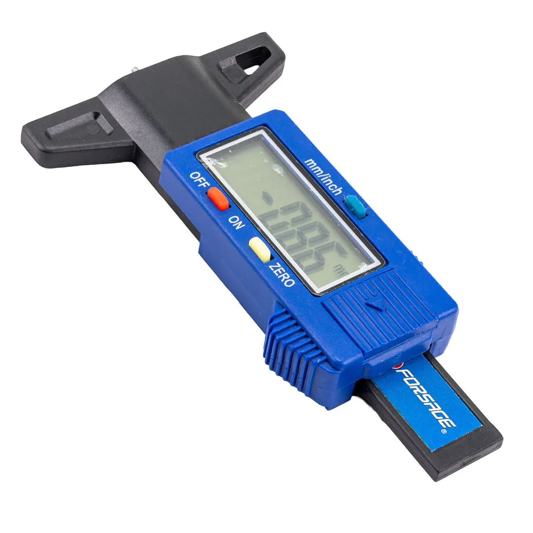 Цифровой измеритель глубины протектора 0-25.4 мм, погрешность 0.01 мм, 0˚-40˚ Forsage F-40342