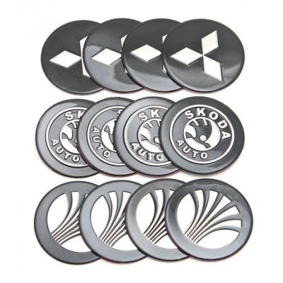 Наклейка на колпак 6см, TURBO, к-т 4шт, KING TURBO