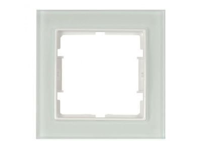Рамка 1-ая белое стекло ELITRA, Mutlusan 2170 811 1101
