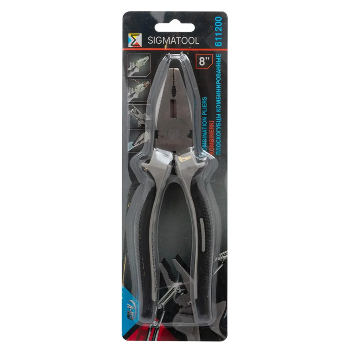 Плоскогубцы комбинированные 8'' 200 мм в блистере SIGMATOOL Sigmatool-611200