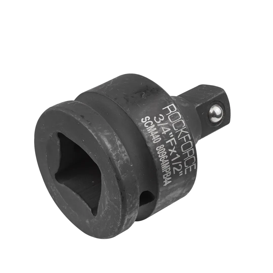 Ударный адаптер для головок 3/4''(F)х1/2''(M), усиленный, сталь SCM440 RockForce RF-80964MPB44