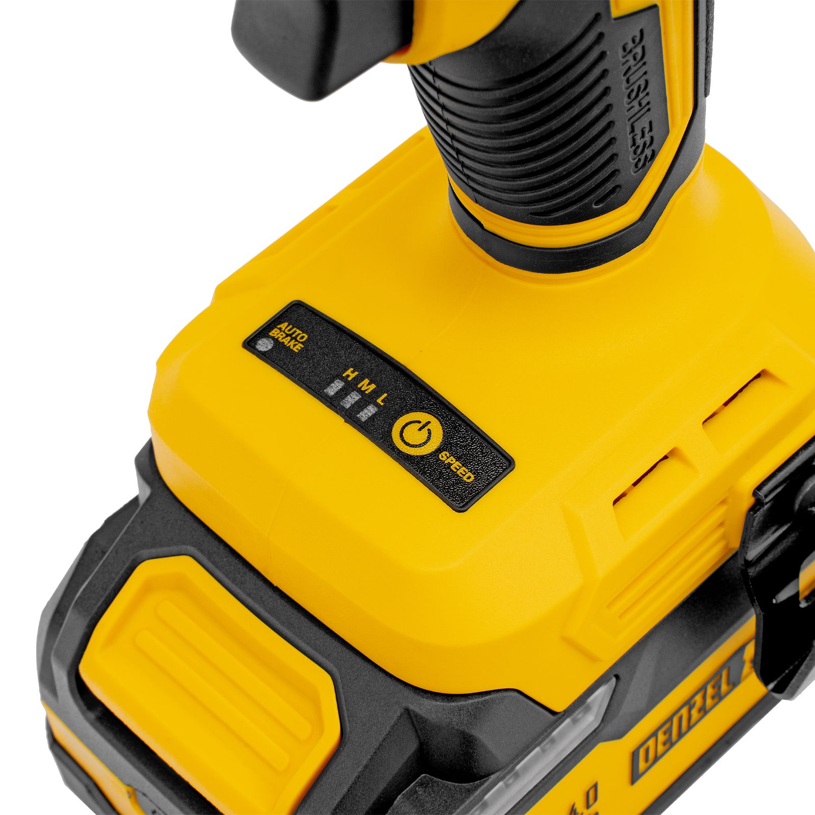 Гайковерт ударный аккумуляторный бесщет. CIWH-BL-20-500, Li-Ion, 20 В Denzel 26524