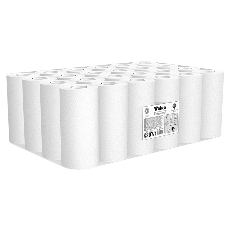 Полотенца бумажные Veiro Professional Comfort в рулонах (1*2) 12.5м, 2 слоя