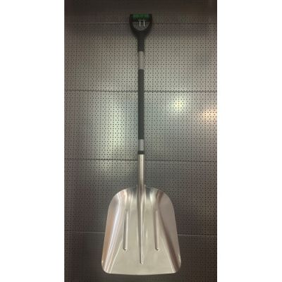 Лопата для снега алюминиевая 350x400x1380 мм H-D HD-H162A
