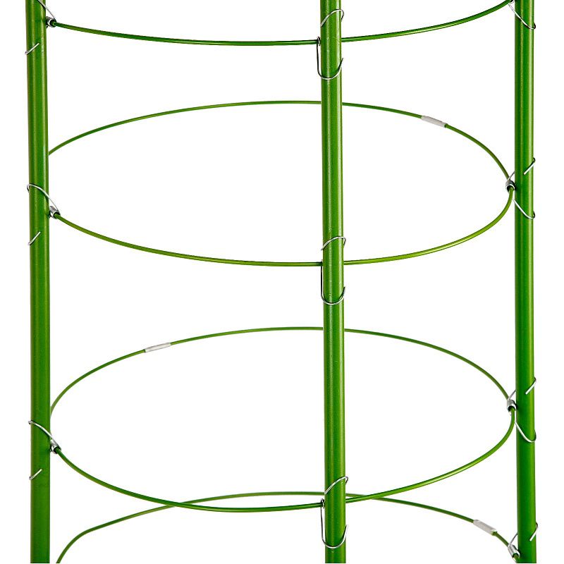 Поддержка для растений круглая H 150 см, металл в пластике, 5 колец Palisad 644045