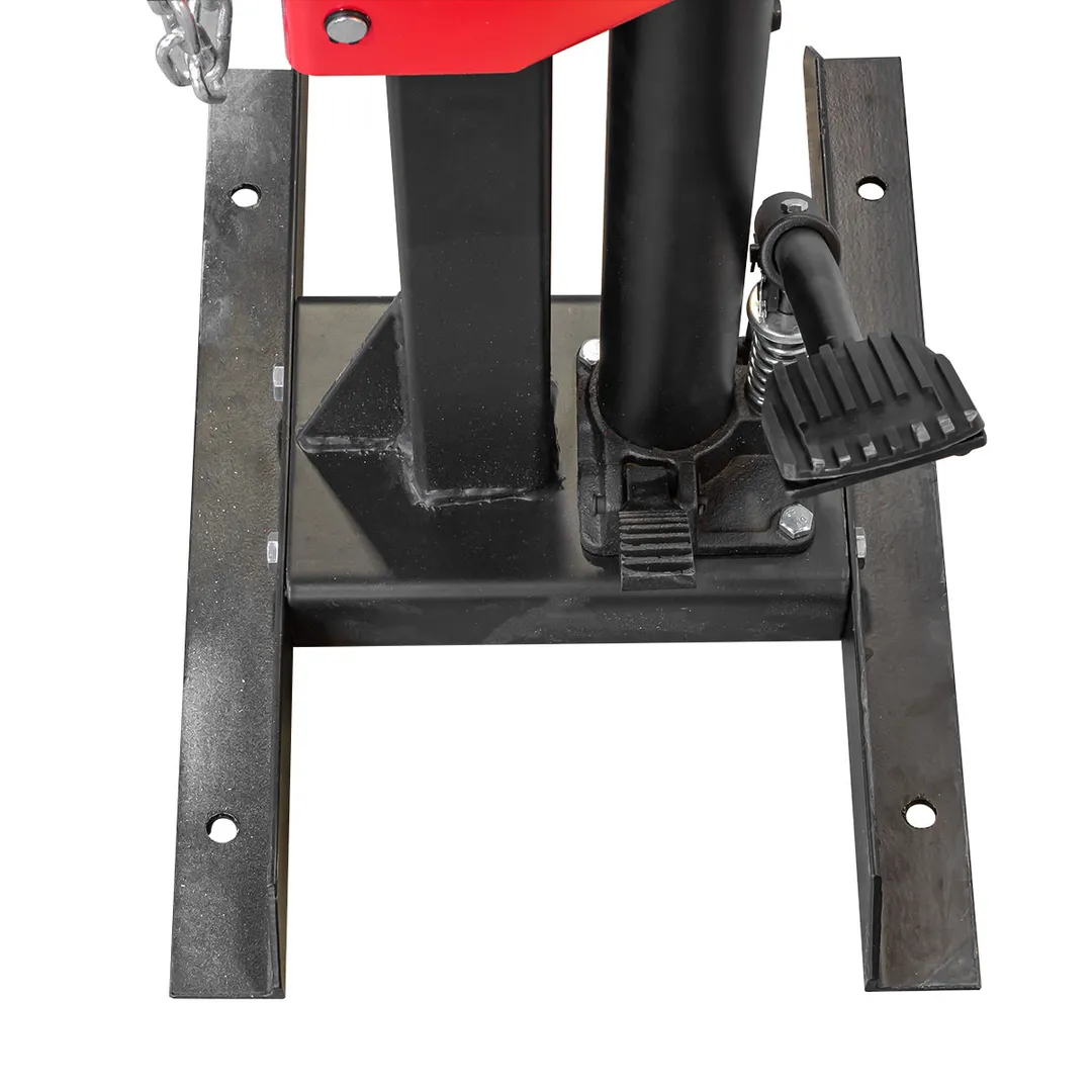 Стяжка пружин гидравлическая напольная с навесным защитным каркасом RockForce RF-1500-6Q