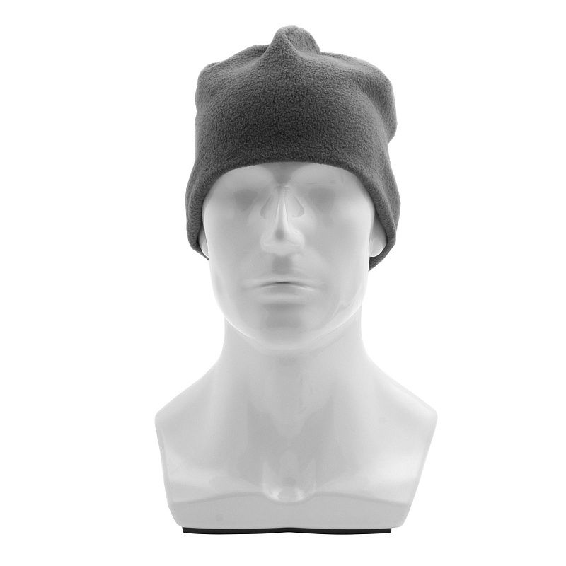 Шапка из флиса для взрослых, размер 56-57, серая Сибртех 68804