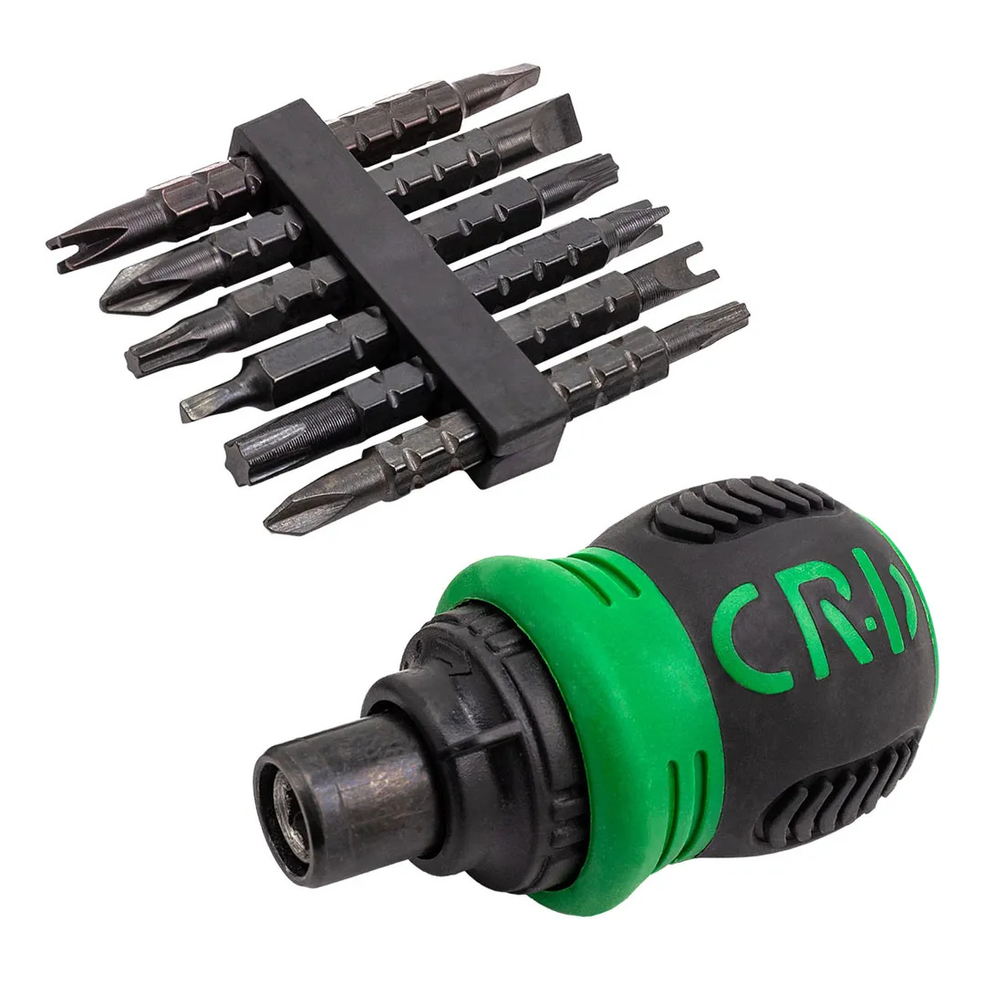 Отвертка реверсивная в комплекте с битами RockForce RF-32807MR