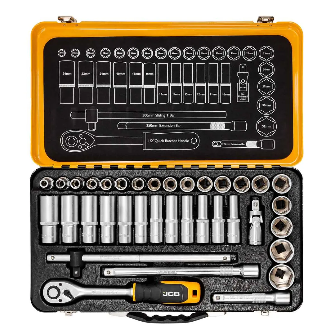 Набор инструментов 36 пр. 1/2'' 6-гр JCB JCB-4362M