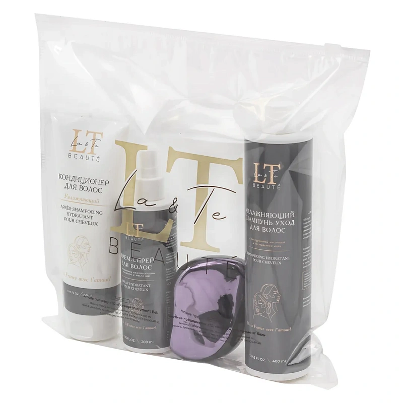 Набор для очищения кожи лица, пэды LT-1909+пенка LT-1824 маленький пакет 200*250 La and Te beaute LT-19