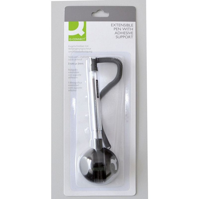 Ручка шариковая на подставке "Q-CONNECT", 0.7 мм, синий