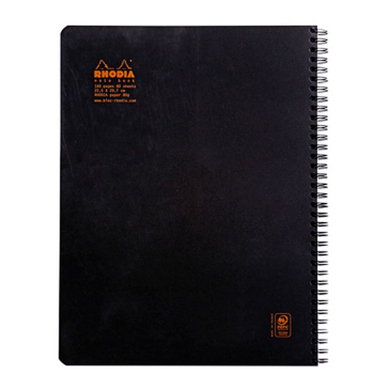 Блокнот "Rhodia", А4+, 80 листов, клетка, черный