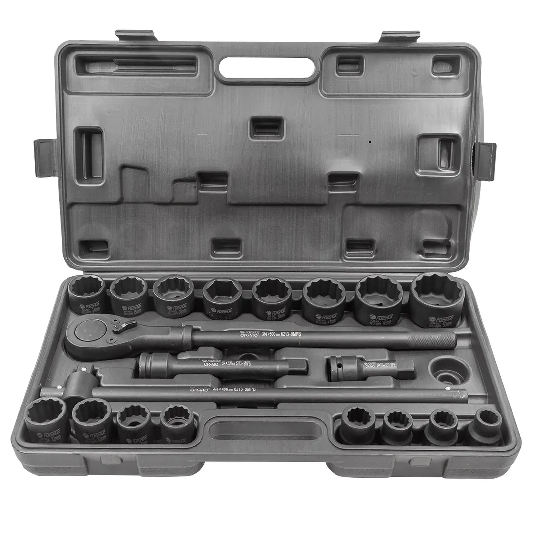 Набор ударных инструментов 21 пр 3/4'' 12-гр 17-50 мм, 6-гр 36 мм Forsage F-6213-9MPB