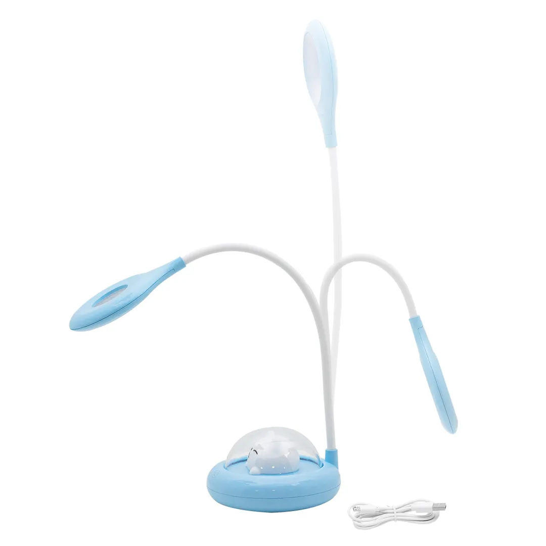 Светильник светодиодный настольный 1200mah, голубой ForceKraft FK-DEA6122