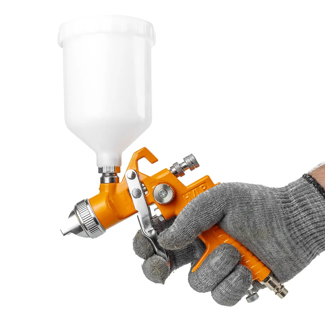 Краскораспылитель с верхним пластиковым бачком бачок 600 мл, сопло 1.7 мм Partner PA-H-827-3V