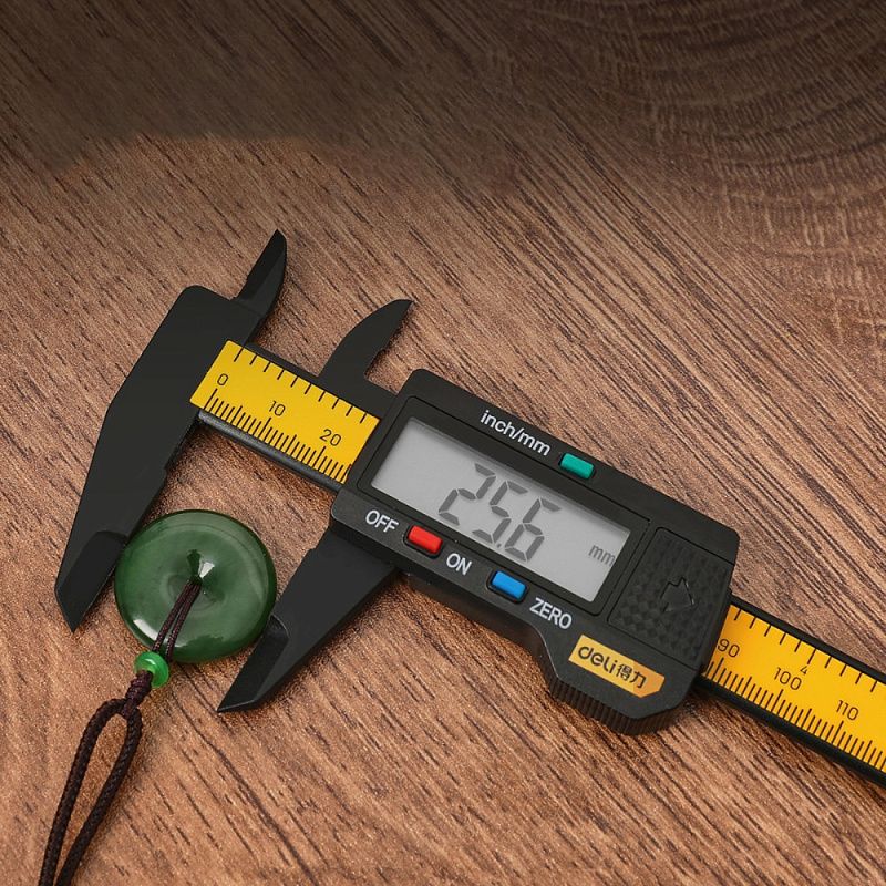 Штангенциркуль Deli YS EDL90150, 150 мм, электронный, желтый