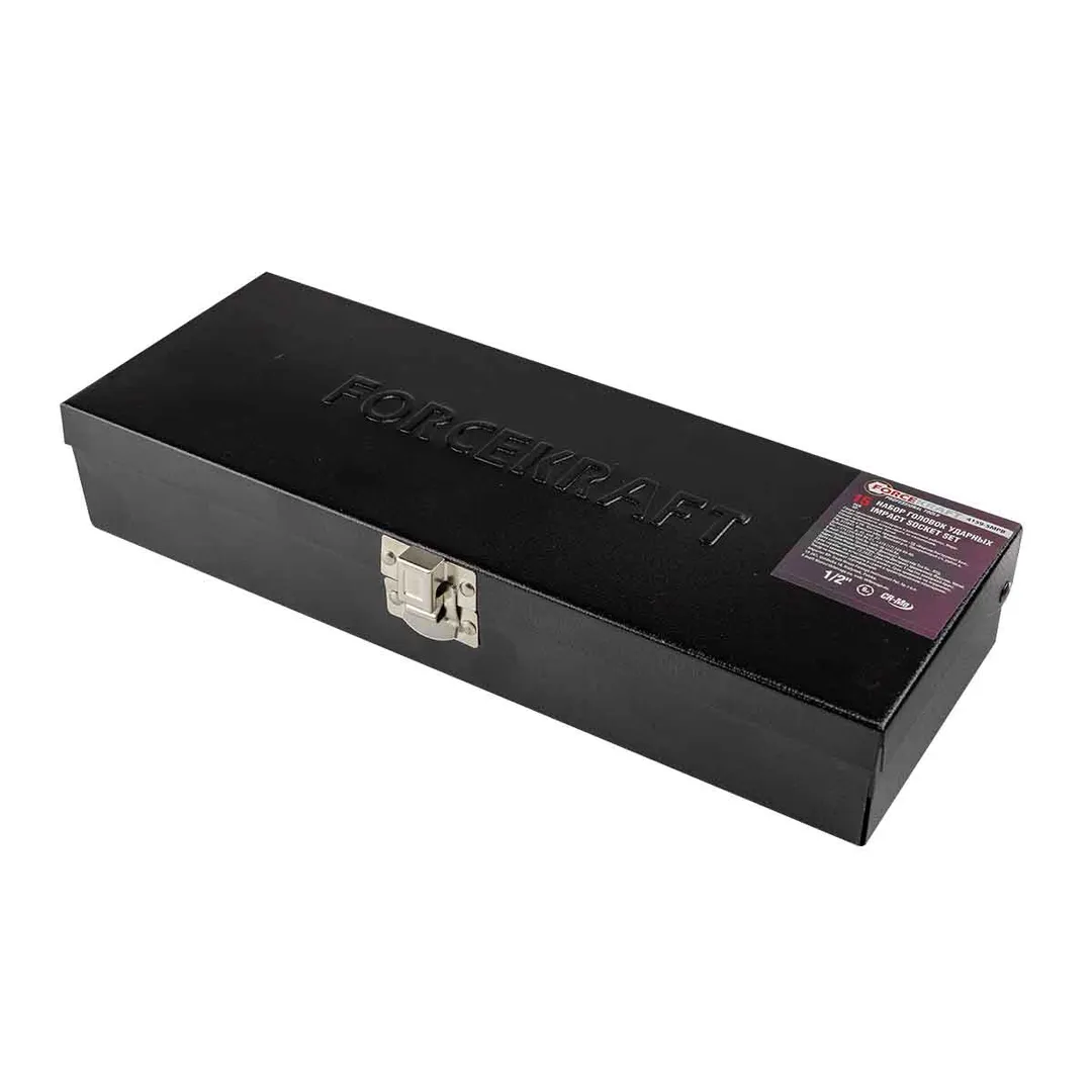 Набор глубоких ударных головок 10-32 мм 15 пр., 1/2" 6-гр ForceKraft FK-4159-5MPB