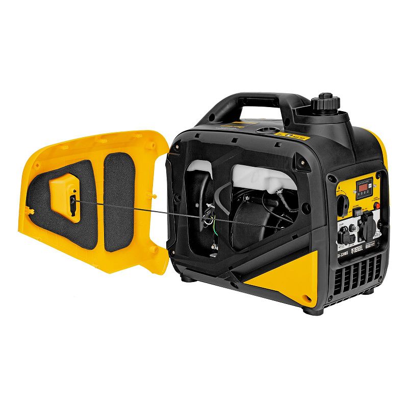 Генератор инверторный GS-2200iS, 2,2 кВт, 230 В, закрытый корпус, ручной старт DENZEL 94713