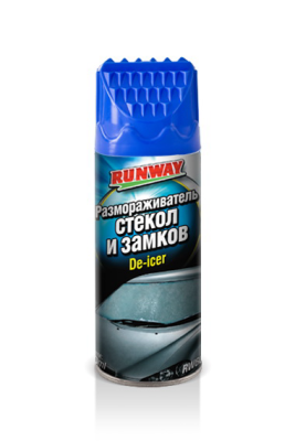 Размораживатель стекол и замков 400 мл аэрозоль RUNWAY RW6084