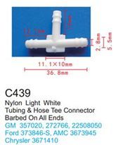 Клипса для крепления внутренней обшивки а/м Форд пластиковая, 100 шт Forsage C0439(Ford)