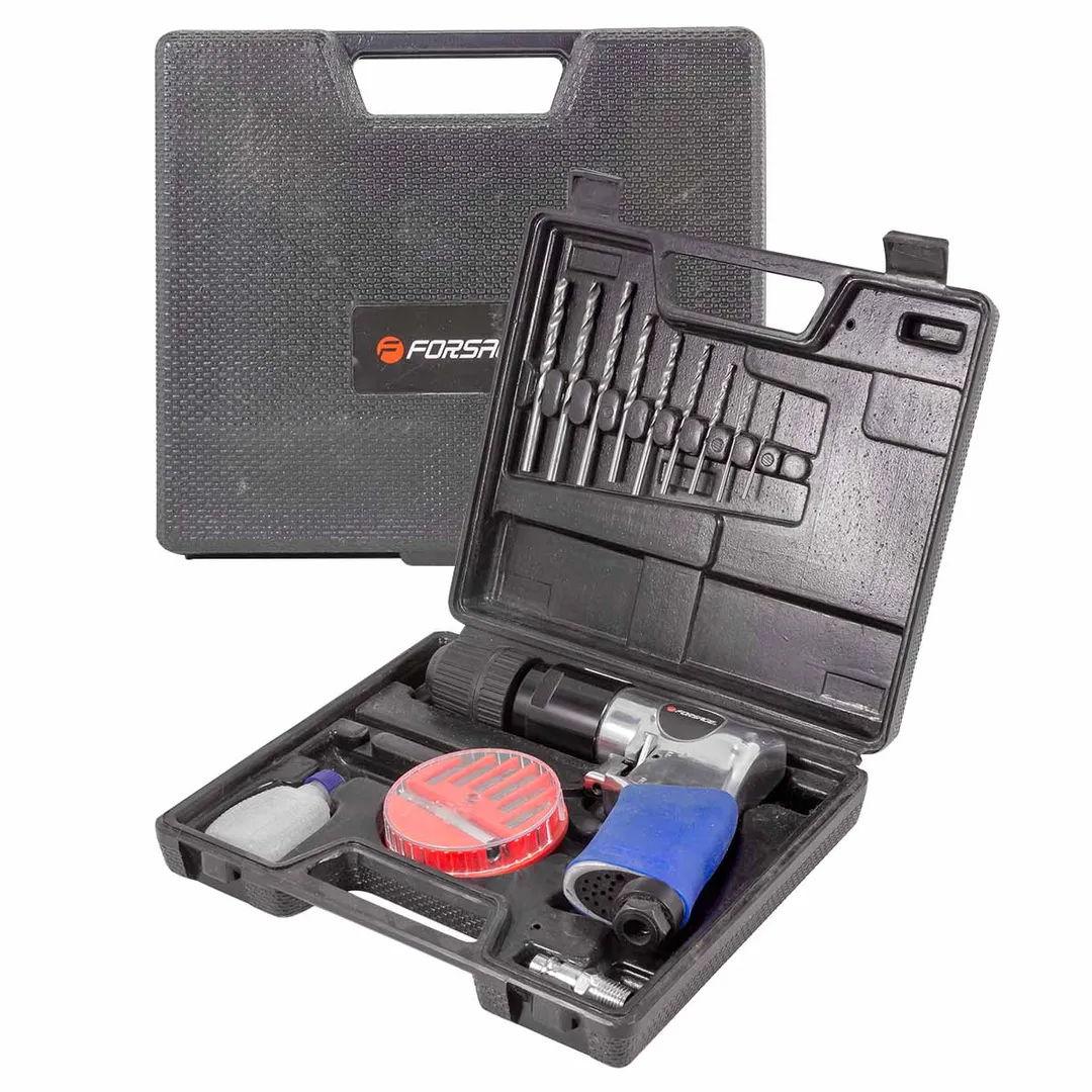 Пневмодрель с реверсом, набором бит и сверел 20 пр. Forsage F-RP7810