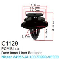 Клипса для крепления внутренней обшивки а/м Ниссан пластиковая, 100 шт Forsage C1129(Nissan)