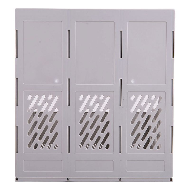 Лоток для бумаги вертикальный "Deli", серый