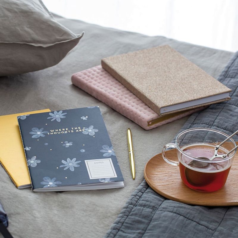 Блокнот Miquelrius "Midnight Glitter", А5, 80 листов, коричневый