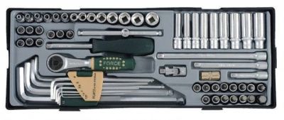 Набор инструментов 6-гр. 1/4'' 65 пр Force T2641