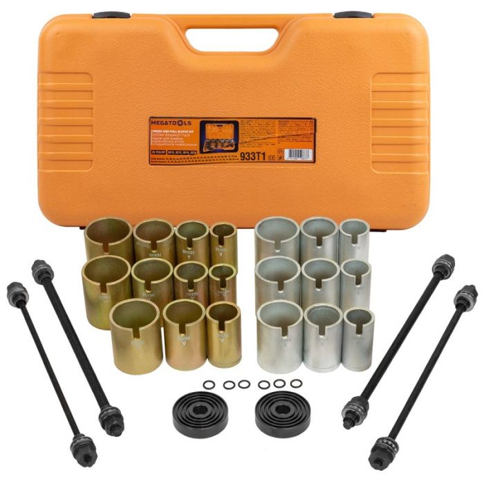 Набор инструментов для замены сайлентблоков, втулок и подшипников 26 пр. MEGATOOLS MT-933T1