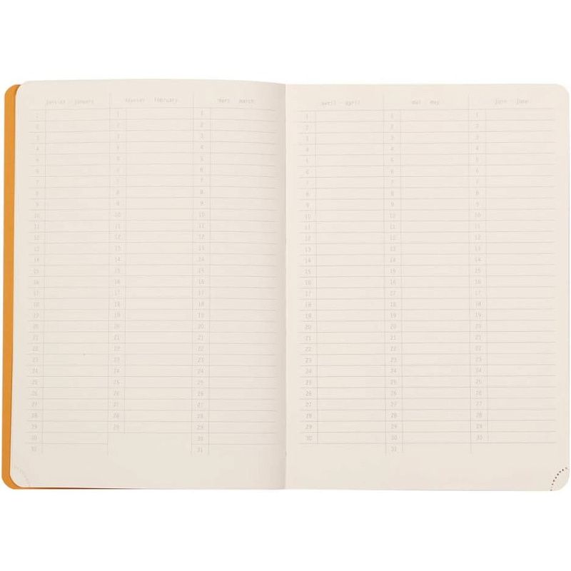 Еженедельник недатированный Clairefontaine Rhodia "Rhodiarama Perpetual", 148x210 мм, 128 страниц, черный