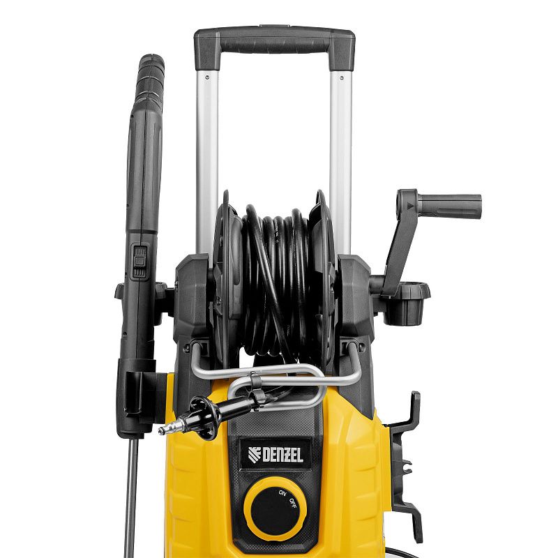 Моечная машина высокого давления R-180iD, 2000 Вт, 180 бар, 420 л/ч, асинх. двиг., бараб. Denzel 58266