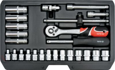 Набор инструментов 1/4'' 25 пр. Yato YT-14461