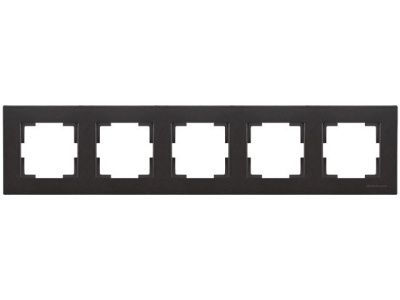 Рамка 5-ая горизонтальная черная, RITA, Mutlusan 22208001584