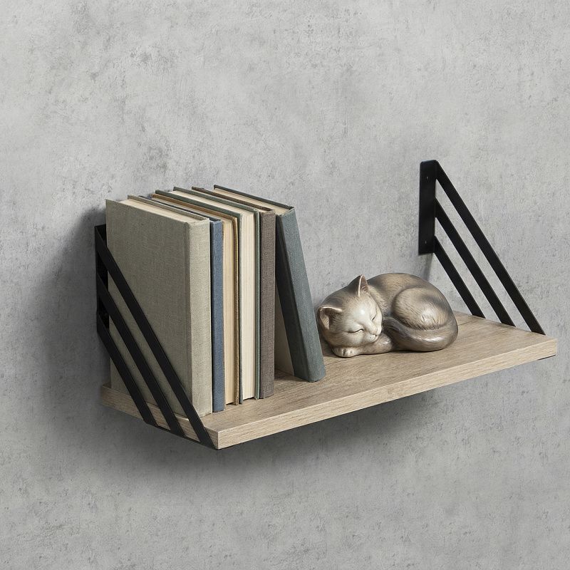 Полкодержатель мет. GRATE 200*200*2.3 черный, 1 упак 2 шт., AKS 125005