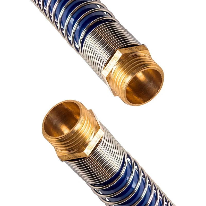 Шланг витой полиуретановый 12х18 мм, 20 м с резьбовыми наконечниками 1/2'' YATAFORCE YF-1812-20M