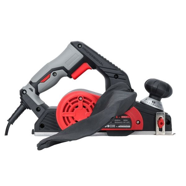 Рубанок электрич., 900Вт, 16000 об/мин, 2 ножа 82мм, 0-3мм, четверть 0-15,5мм PIT PEP82-C1