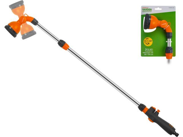 Пистолет-распылитель 9-позиц. на телескоп. штанге STARTUL GARDEN ST6010-39