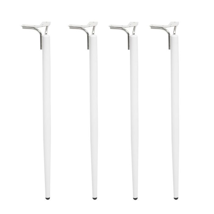 Опора мебельная DIANA h725, белый матовый/хром, 1 упак 4 шт., AKS 112518