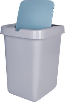 Контейнер для мусора Step 25 л небесный Пластик Репаблик SV4242НБС